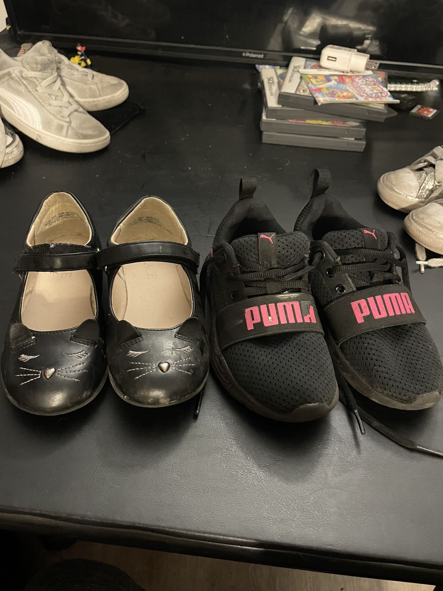 Girl Shoes Size 12C Puma and 12C Children’s Place