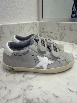 Golden Goose Kids Old School SSTAR GGDB Suede Sneakers Grey EU 28 US 11