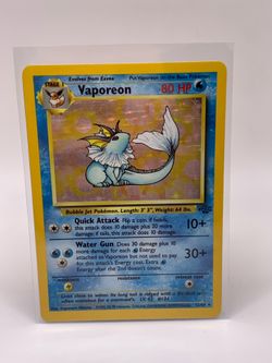 Original 1999 holographic Vaporeon