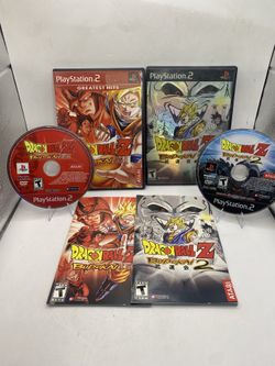 Dragon Ball Z: Budokai 1 & 2 - Playstation 2 PS2 CIB W/ Manual - Tested clean