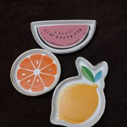 🌿🍊3 Trinket Dishes 🍋🌿