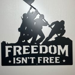 “Freedom Isn’t Free” Military Wall Art