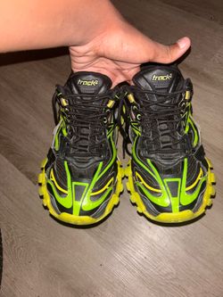 green and black balenciaga  Track 2 shoes