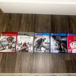 PS3 Games & PS4 Games Lot (USED) $25 OBO