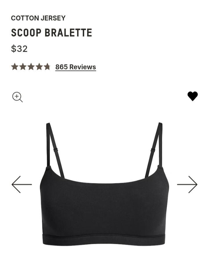 *NEW* SKIMS*COTTON JERSEY SCOOT BRALETTE*