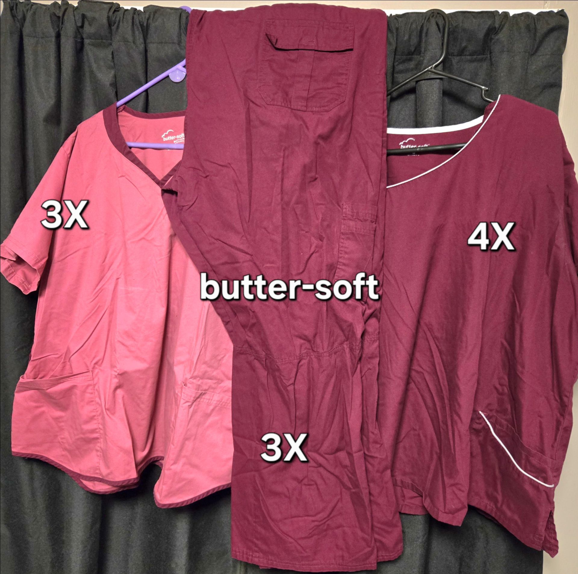 Plus size woman scrub tops