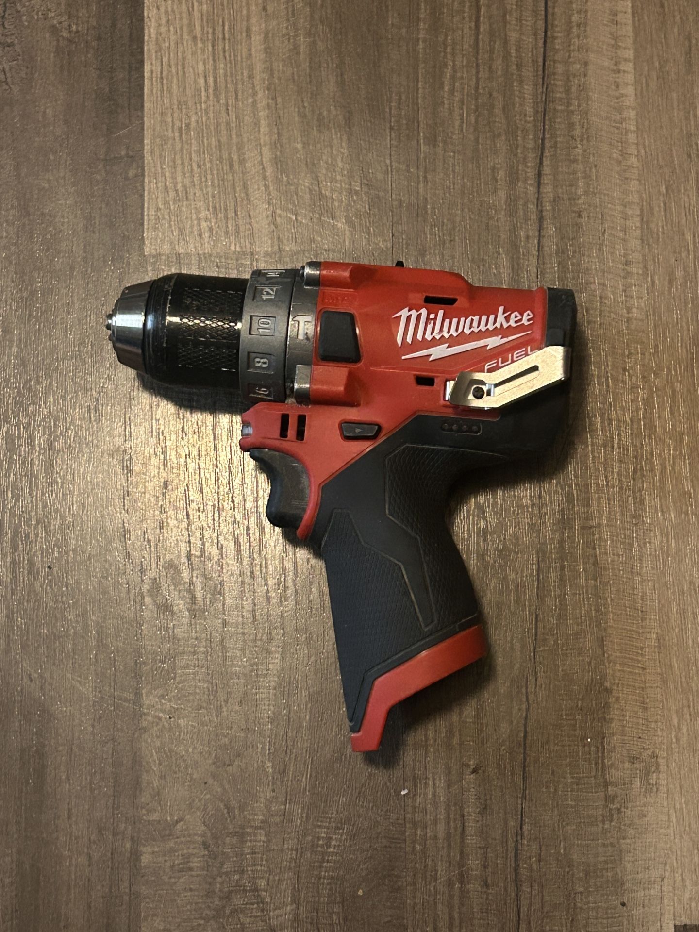 Used Like New-M12 FUEL 12V Lithium-Ion Brushless Cordless 1/2 in. Hammer Drill (Tool-Only)