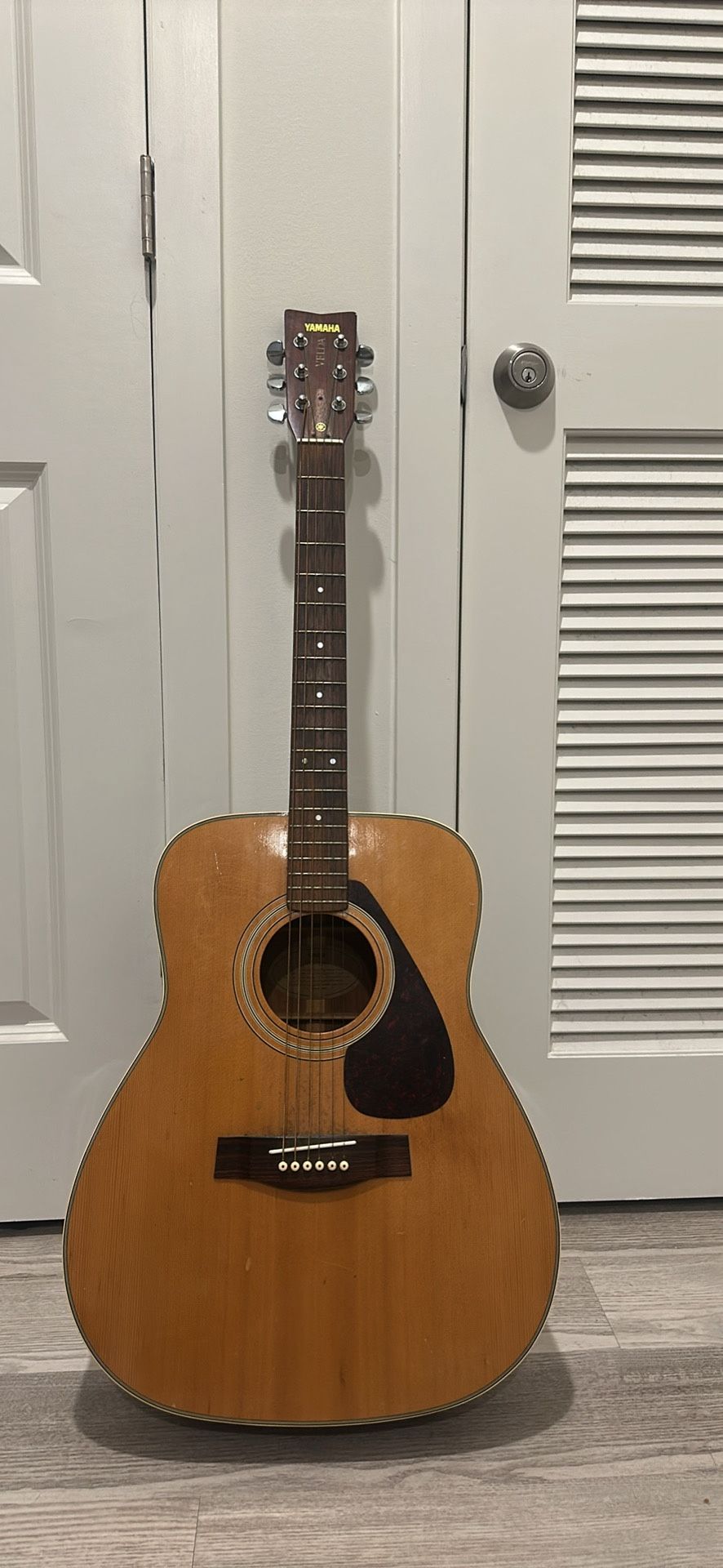 Yamaha Guitar And Leather Case