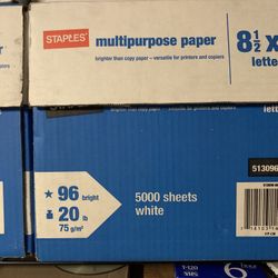 obo Staples 96 bright 10,000 sheets 20 ream rms 8-1/2x11in 513096 multipurpose paper