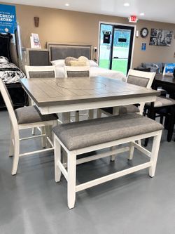 New 6pc Counter Height Dining Set