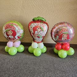 Strawberry Shortcake Balloons Centerpieces 