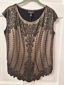 Dressbarn Collection Beaded Top