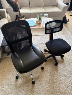 Two Walmart Office Chairs