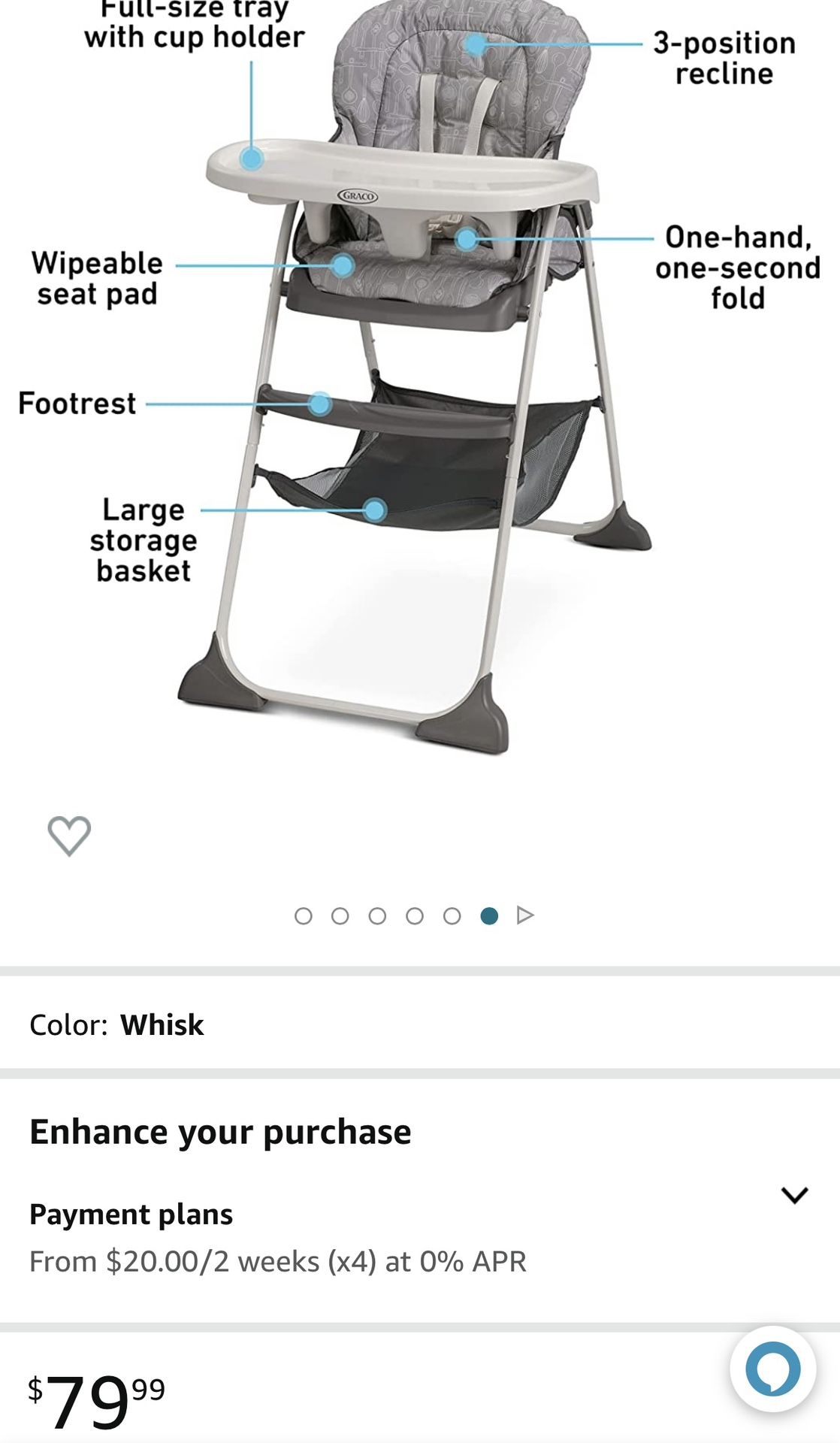 Graco Slim Snacker Highchair