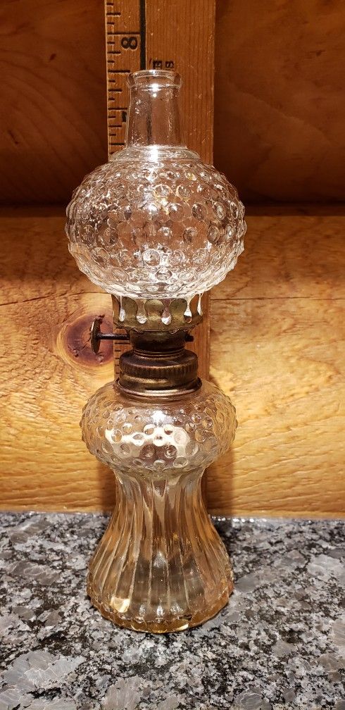 Miniature Hobnail Kerosene oil Lamp
