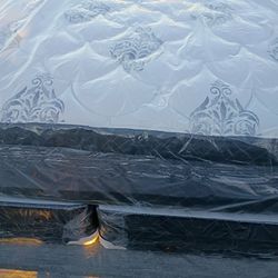 Brand New King Size Pillowtop Mattress Included Box Spring Free Delivery Depends On Location 