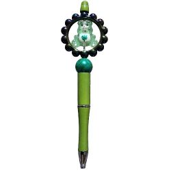 Care Bears Custom Beaded Ballpoint Twist Pen Topper Green