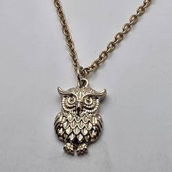 Golden Owl Necklace 
