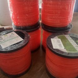 6 Red Packs Of Nylon Wire 100m