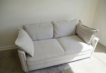 Koala Convertible Sofa Bed 70" Queen, Silver Sand