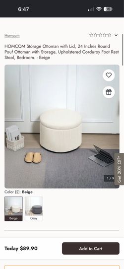 Storage ottoman