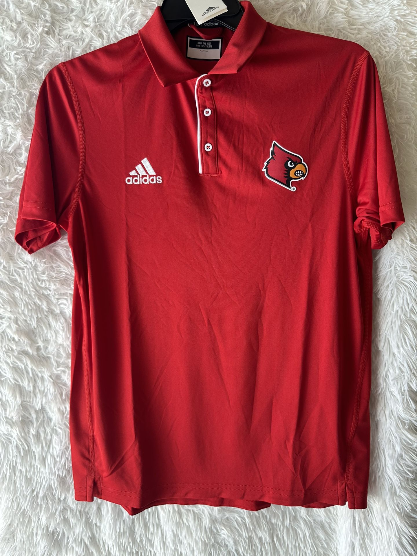 Louisville Cardinals adidas Ultimate 365 Polo - Red- Medium-New