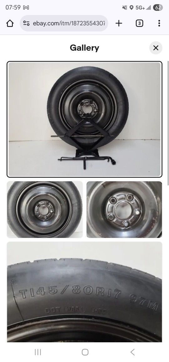 I need a spare tire. 2016 dodge caravan 