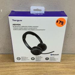 TARGUS AEH104 BLUETOOTH WIRELESS STEREO HEADSET.