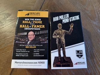 LA Kings Bob Miller mini statue.