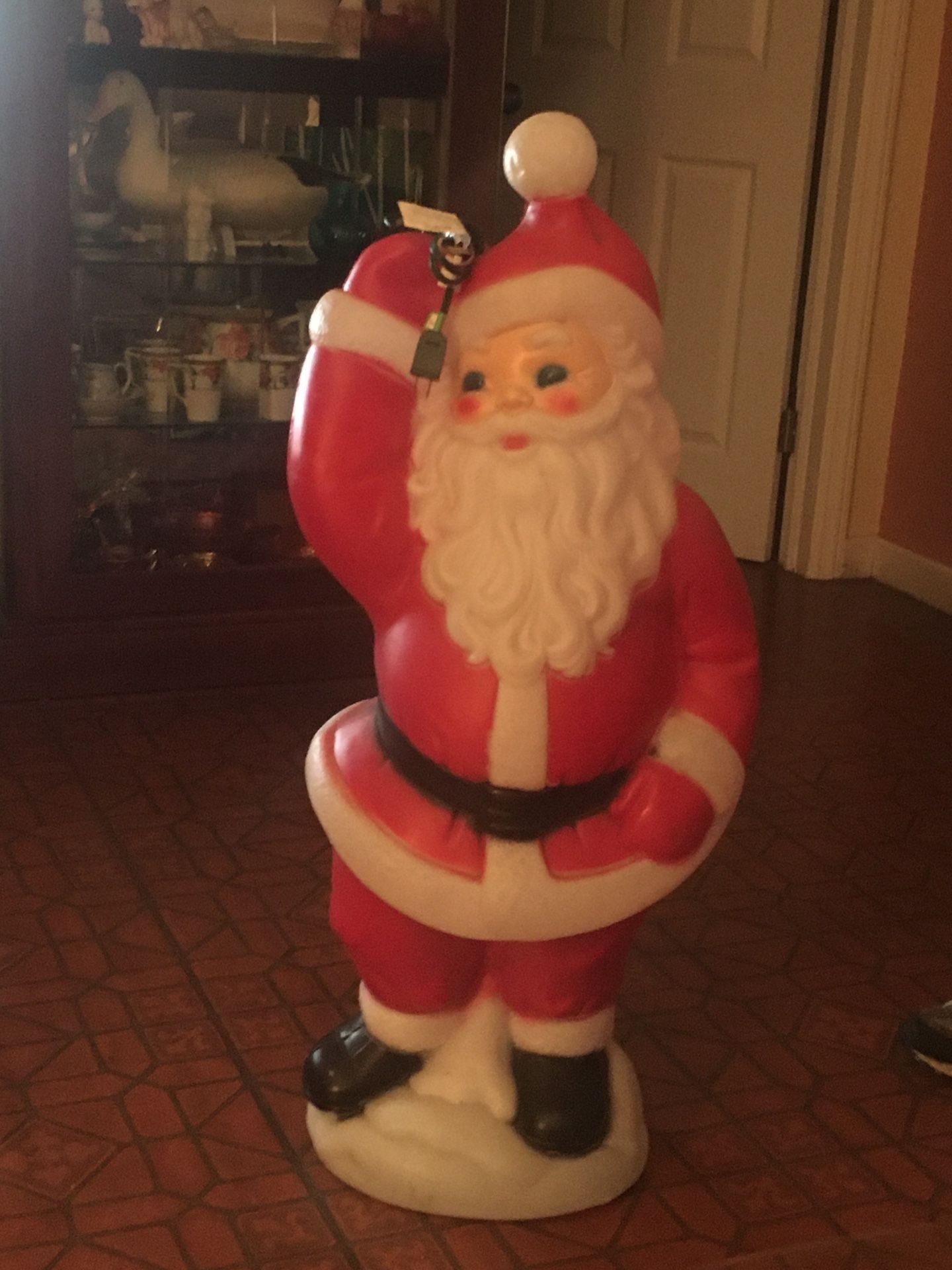 Blow Mold Santa Christmas Decoration Vintage