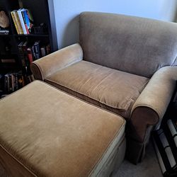 Free: Champagne Colored Oversize Arm Chair