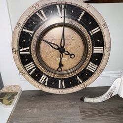 Antique Vintage Large Wall Clock