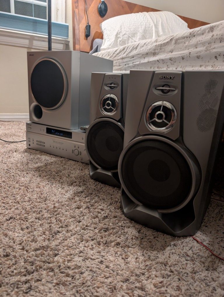 Sony Home Audio System - Receiver, Speakers, And Subwoofer