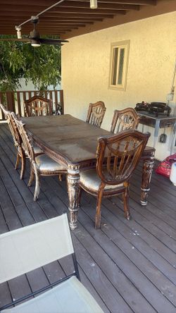 Antique Table with Chairs*FREE*