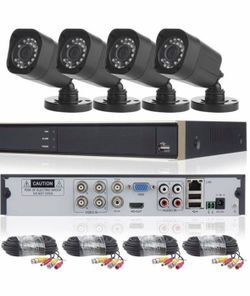 ELEOPTION Security System 4CH 1080P DVR 4X 720P Camera App Control (K3042HV-Black)  Features & details 【Support remote network monitoring】 Support mul