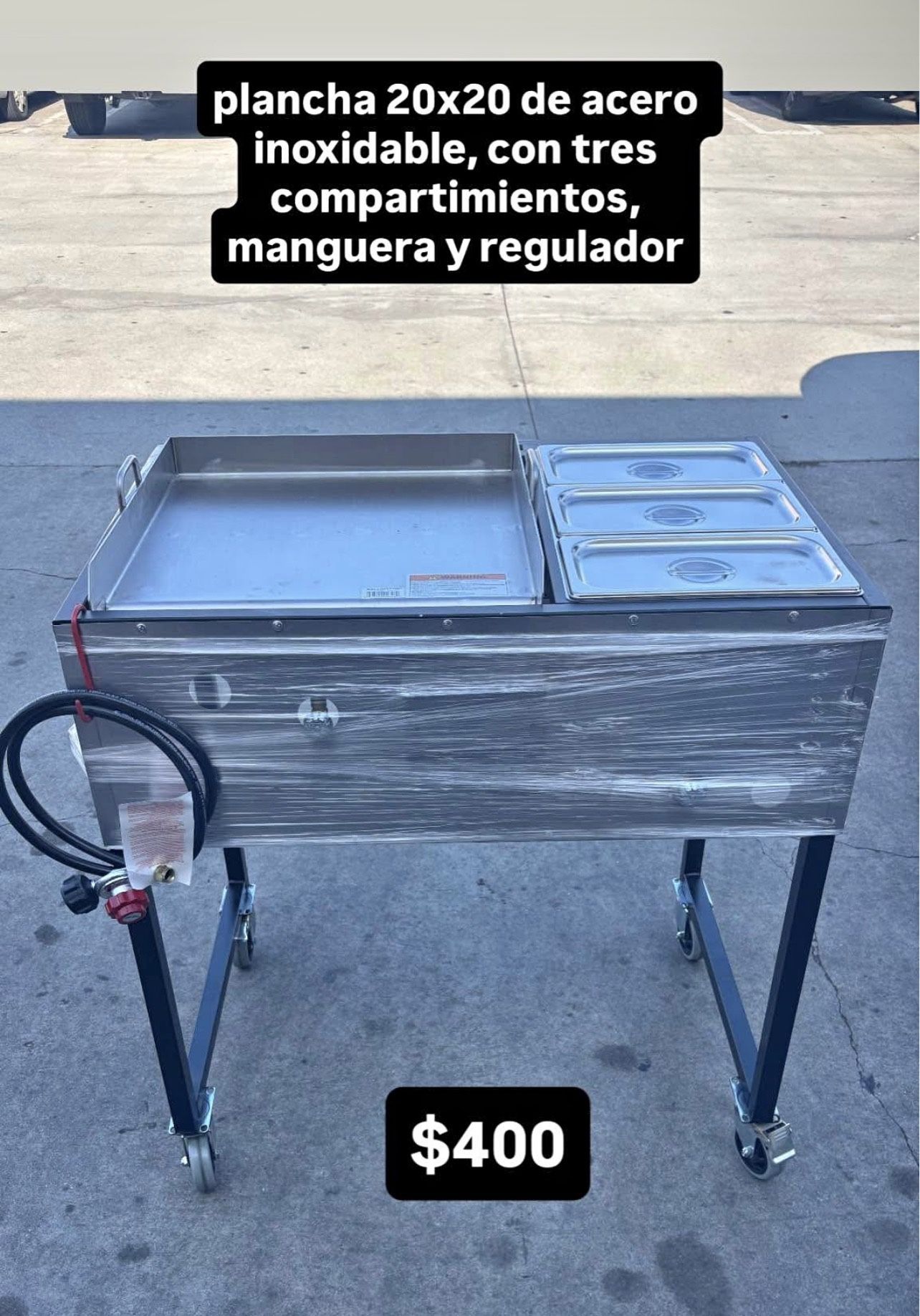 plancha para tacos, carrito para tacos,taco cart