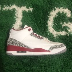 NEW NIKE AIR JORDAN 3 RETRO CARDINAL SIZES 8.5 9 9.5 10 11 13