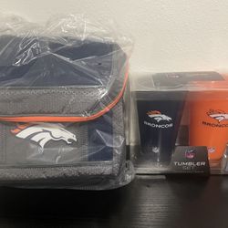 Denver Broncos Cooler & Tumbler Set