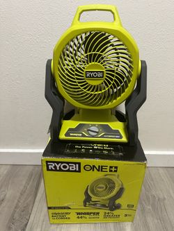 RYOBI ONE+ 18V Cordless Hybrid WHISPER SERIES 7-1/2 in. Fan (Tool Only)