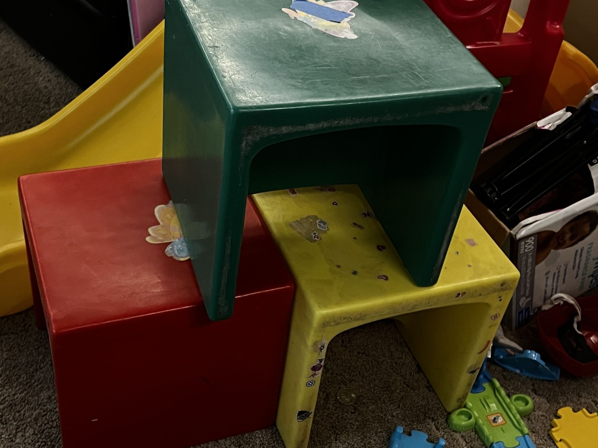 Children’s Factory Set Of 3 School Chairs
