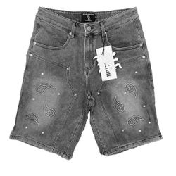 Mixed Emotion Short Grey Con Brillo 
