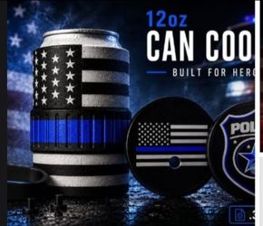 Military and first responders  koozies