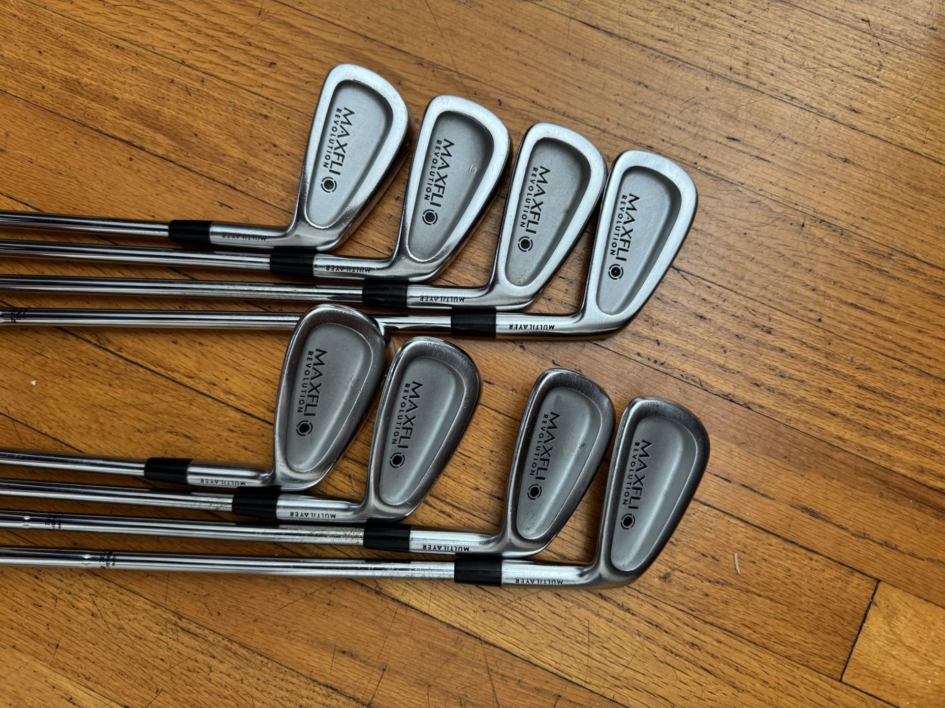 Maxfli Revolution Irons Set Golf Clubs Black Dot 3-PW