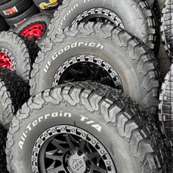Vendo 265/70/R17 Bfgoodrich Las 4 Llantas Para Carros Como Tacomas Rines 17x9 De Ancho 6-139.7 Lugs 🔥✅