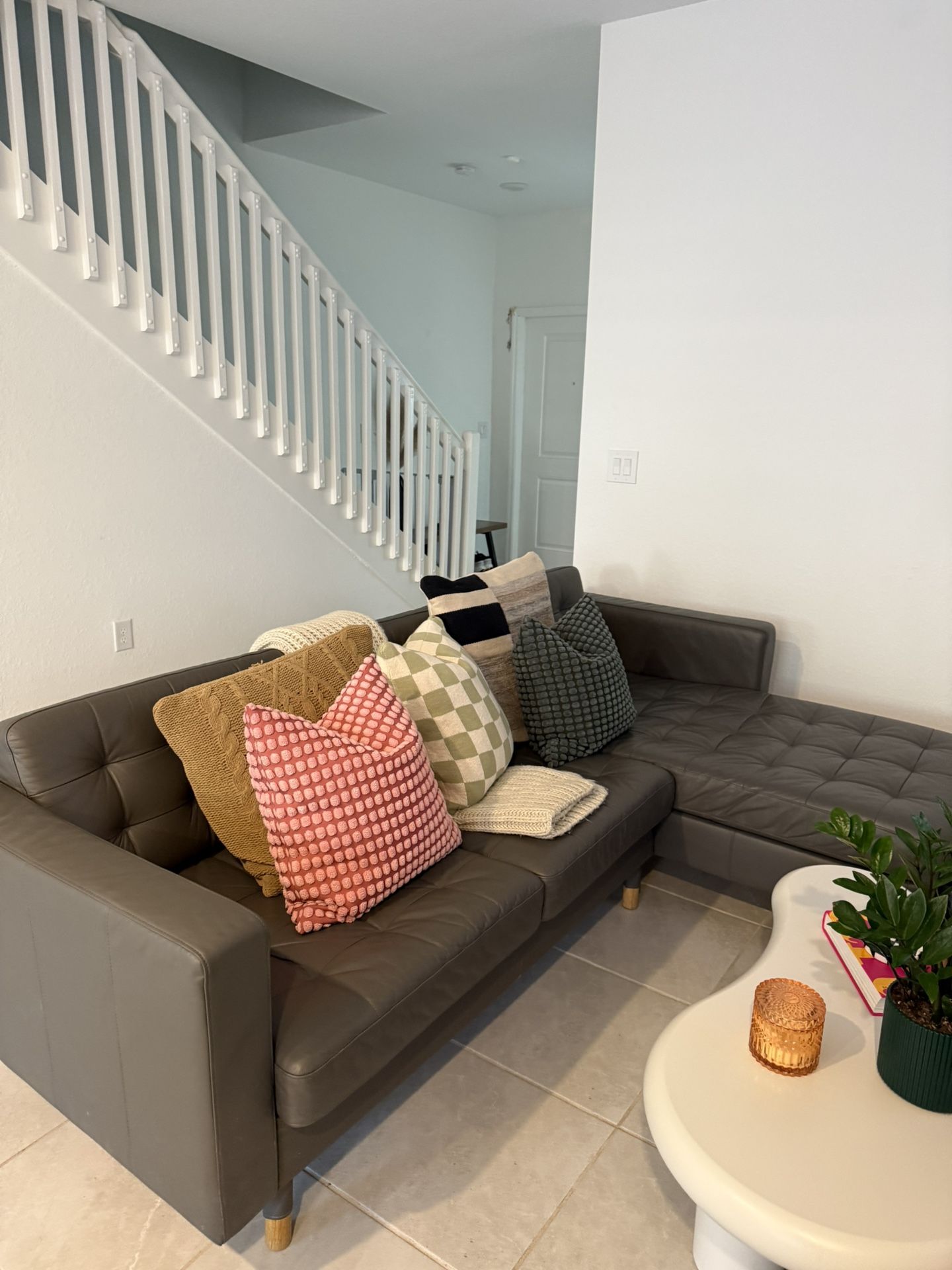 Grey Sofa with Chaise