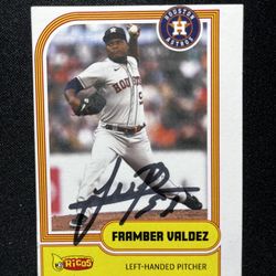 Signed Framber Valdez Card