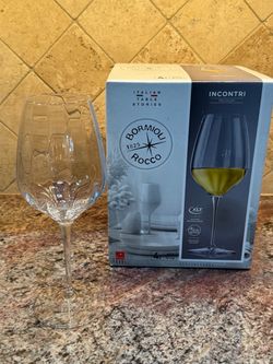 Italian Crystal Wine Glasses - set of 4