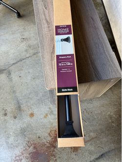Drapery Curtain Rod (Matte Black)