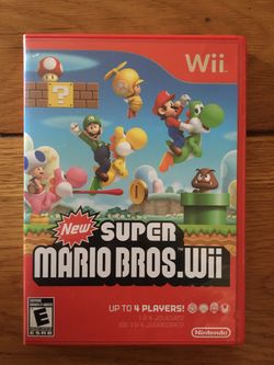 Super Mario Bros. Nintendo Wii Original Complete w/ Manual