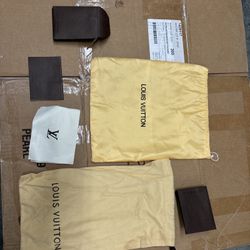 2 Authentic Louis Vuitton dust bag, Receipt, Extras